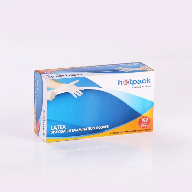 Latex Powder Free Examination Gloves 100 Pcs - Medium
