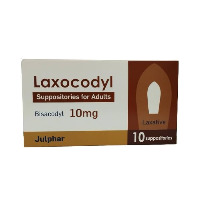 Laxocodyl 10mg Suppositories 10's Strip