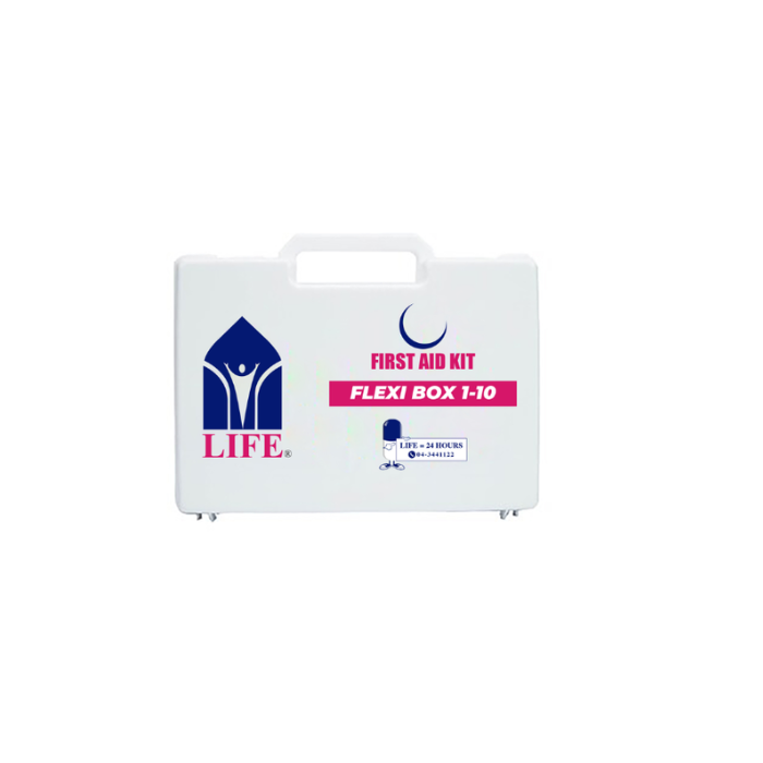 LIFE FIRST AID BOX 1-10EMPLOYEE:FLEXIBOX EMPTY