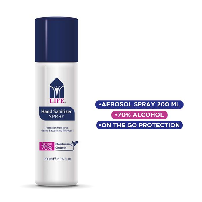 Life Hand Sanitizer Aerosol Spray 200 ml