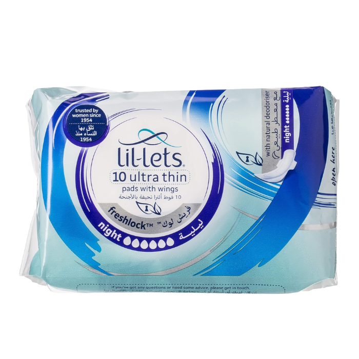 Lil Lets Freshlock Ultra Night Towel 10's