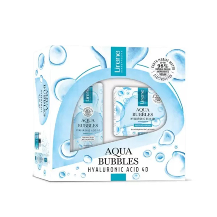 Lirene Aqua Bubbles HA 4D Hydro-Gel 50ml + Foam 150ml