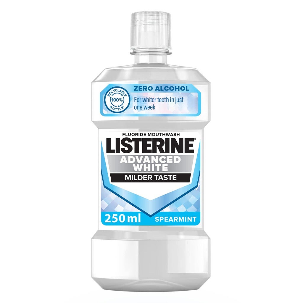 Listerine Advanced White Milder Taste Mouthwash 250ml