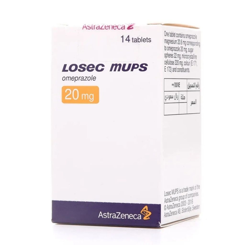 LOSEC MUPS 20MG TAB 14S PL BOT
