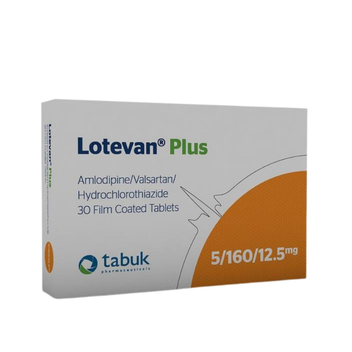 Lotevan Plus 5MG/160MG/12.5MG Tab 30s