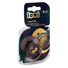 Lovi Dynamic Soother Jungle Vibes 6-18m (2pcs) Girl-22903G