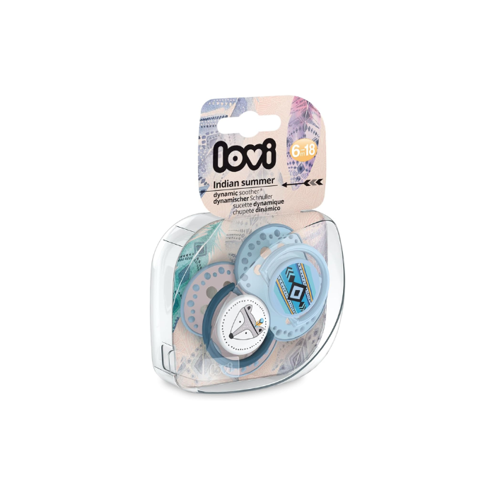Lovi Dynamic Soother Silicone 6-18 m (2pcs) Indian Summer Boy
