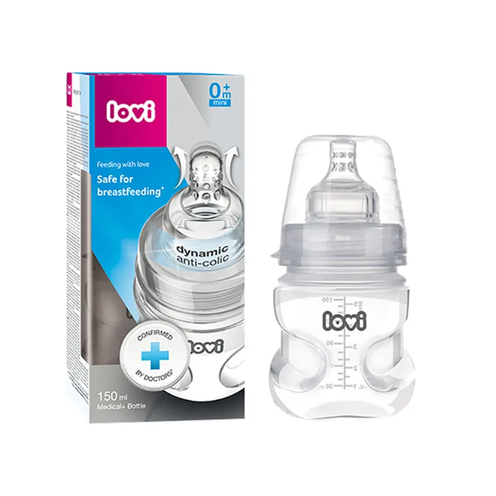 لوفي ميديكال رضّاعة بحلمة ديناميكية 150 مل 3 أشهر +