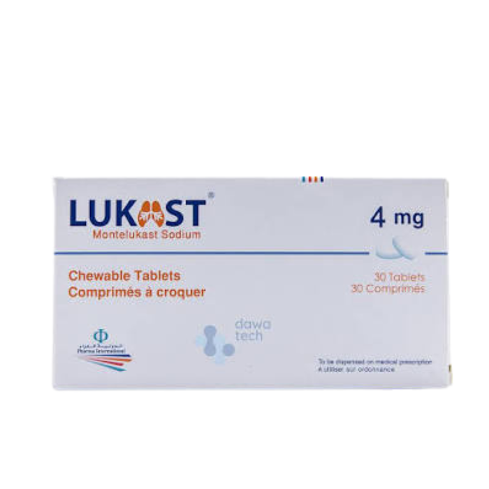 Lukast 4MG Chewable Tab 30s