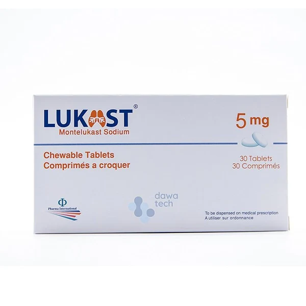 Lukast 5MG Chewable Tab 30s