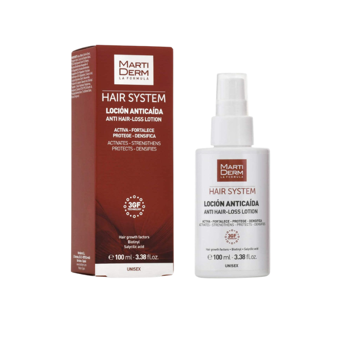 Martiderm Hair System 3GF Anti Hair Loss Lotion  Unisex 100 ml