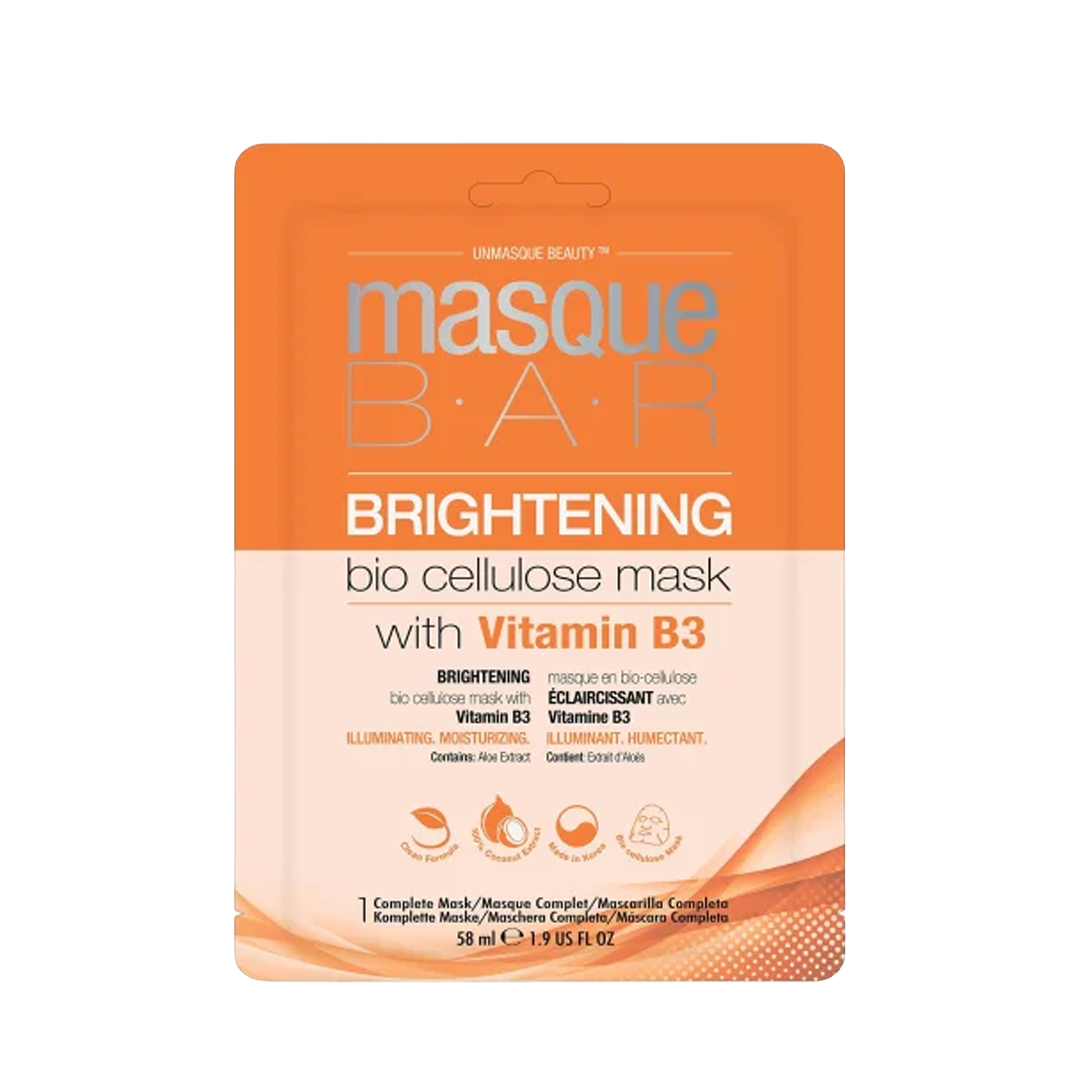ماسكيه بار قناع تفتيح بيو سليلوز مع فيتامين B3
