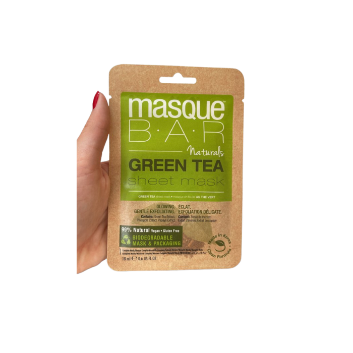 Masque Bar Naturals Green Tea Sheet Mask 18 ml
