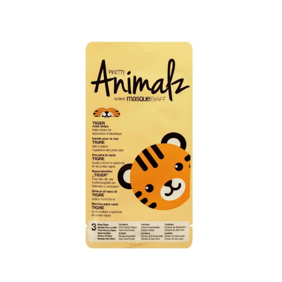 Masque Bar Pretty Animalz Tiger Nose Strips 3x
