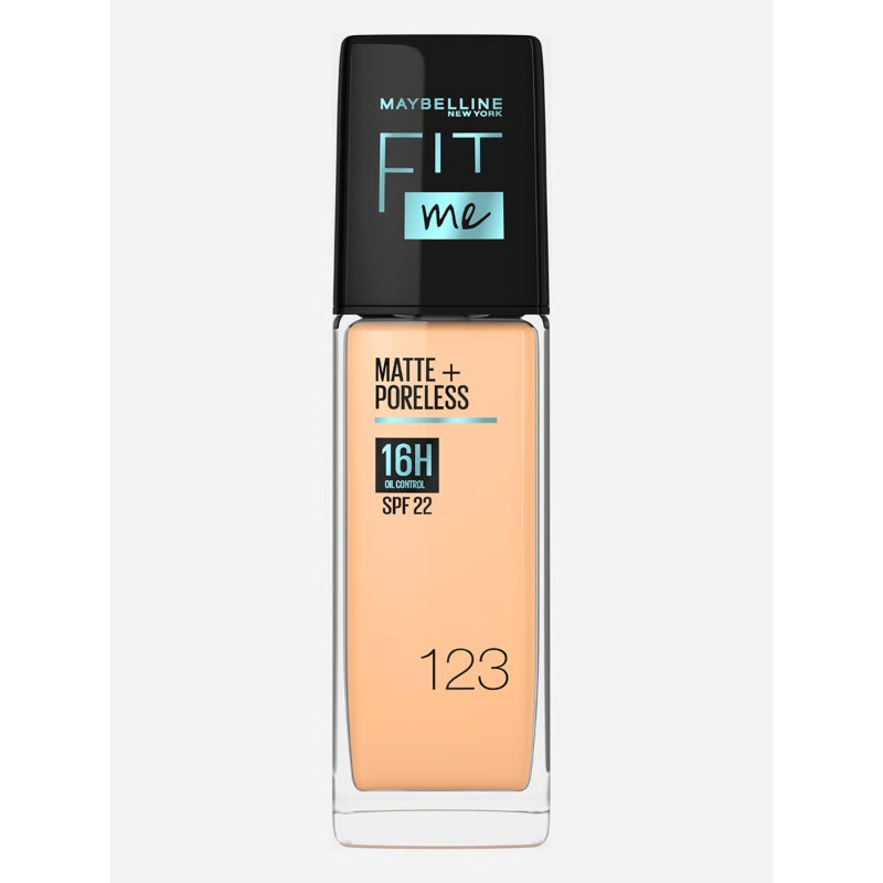 Maybelline New York Fit Me Matte & Poreless Foundation 16H (SPF 22)-123