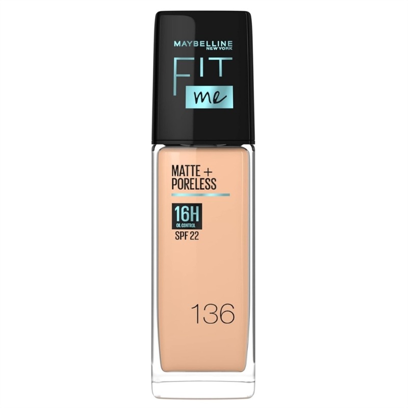 Maybelline New York Fit Me Matte & Poreless Foundation 16H (SPF 22)-136