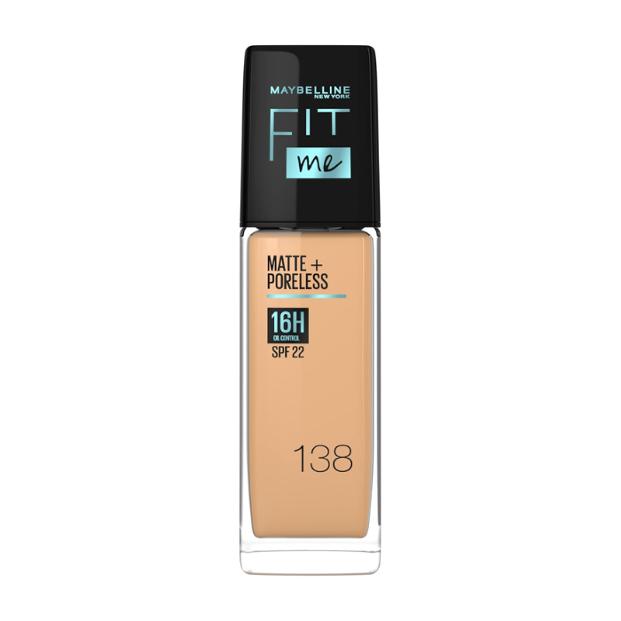 Maybelline New York Fit Me Matte & Poreless Foundation 16H (SPF 22)-138