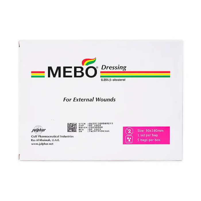 Mebo 0.25g/100g Dressing 30 X 180mm Bag 5s