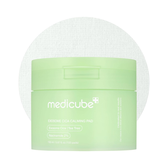 Medicube Exosome Cica Calming Toner Pads 150ml, Soothing, Hydrating and Pore-Balancing Skincare, 100 Pads
