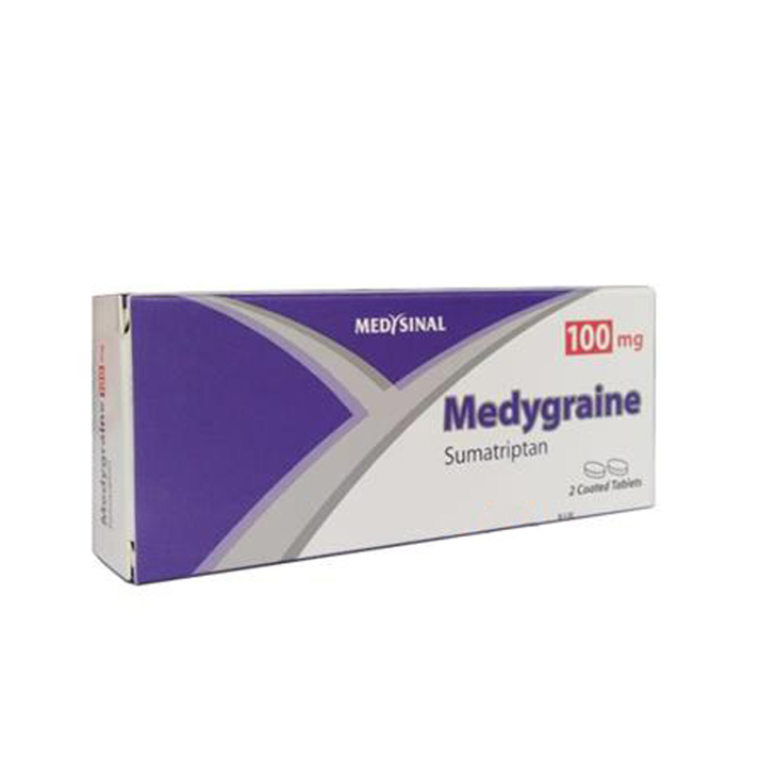 MEDYGRAINE 100MG TABLET 2S PACK
