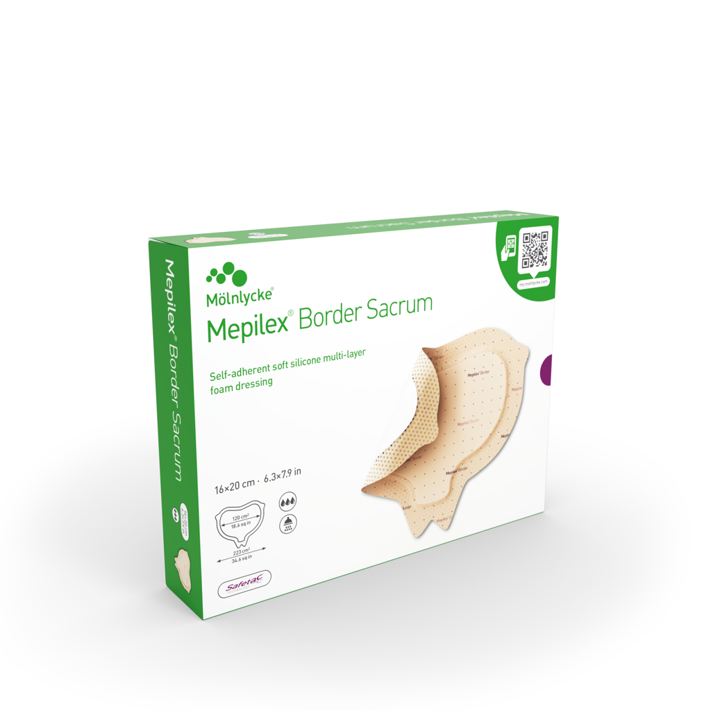 Mepilex Border Sacrum 16x20cm 1s