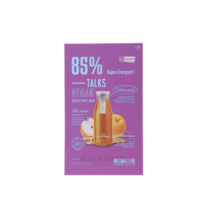 Missha Talks Vegan Squeeze Sheet Mask Energizer 27g