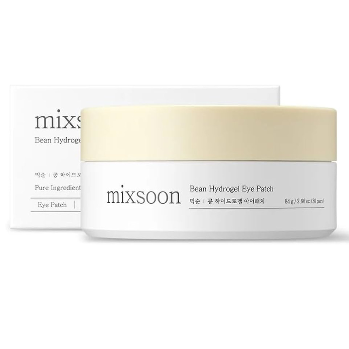 Mixsoon Bean Hydrogel Eye Patch, Hydrating, Brightening and Anti-Wrinkle Peptide Skincare - 84g (30 Pairs)