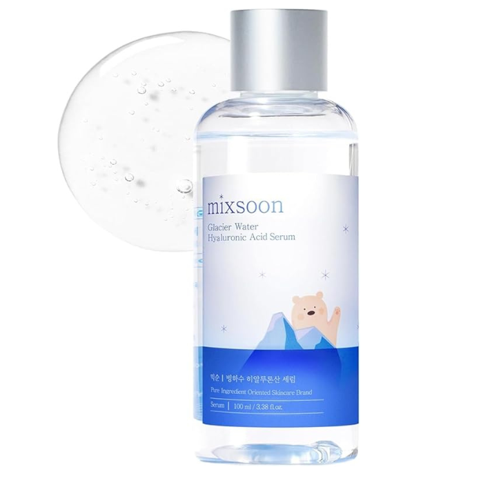 Mixsoon Glacier Water Hyaluronic Acid, Deep Hydration and Skin Barrier Strengthening Serum, 100ml
