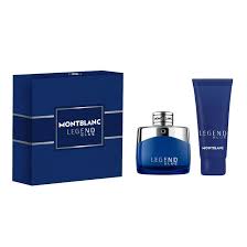 مون بلانك ليجند بلو طقم هدية للرجال – عطر أو دو برفيوم أروماتيك خشبي فريش 50 مل + جل استحمام 100 مل – أنيق وخالد