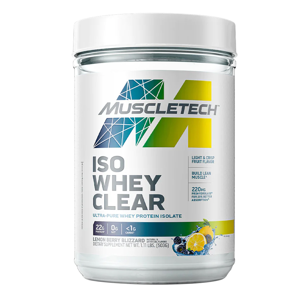 Muscle Tech Iso Whey Clear Lemon Berry Blizzard 1.1lbs