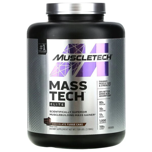 Muscletech Mass Tech Elite Chocolate Fudge 6lb