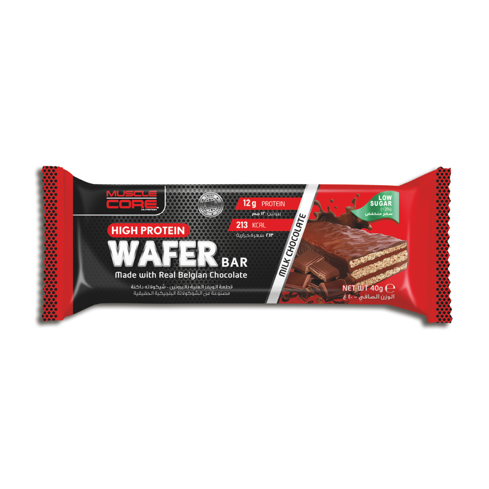 Muscle Core High Protein Wafer Bar Milk Chocolate 40g