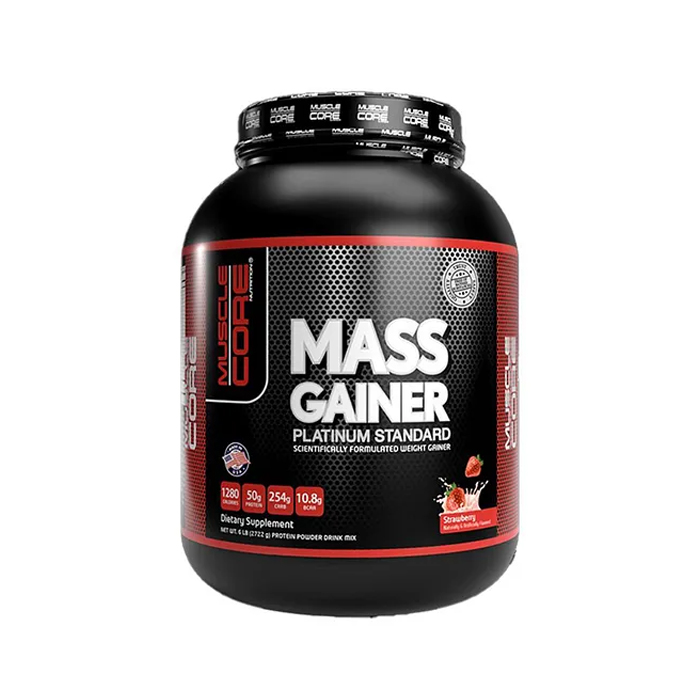 MUSCLE CORE MASS GAINER STRAWBERRY 6 LB