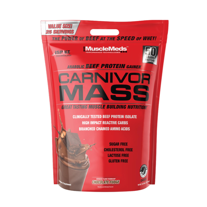 MuscleMeds Carnivor Mass Powder Chocolate Fudge 10LB