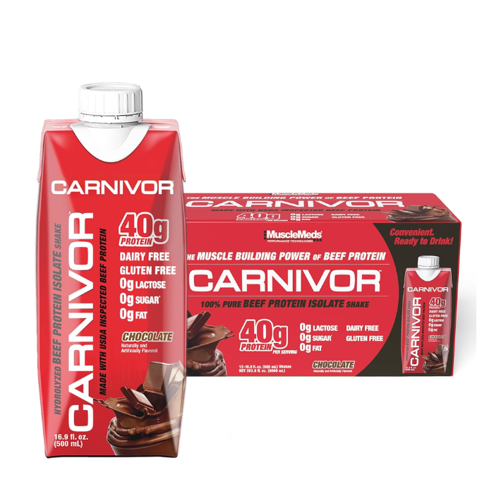 MuscleMeds Carnivor RTD Chocolate 16.9oz 12s