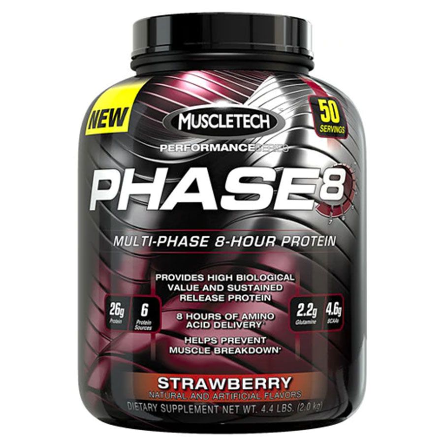 Muscle Tech Phase 8 Performance Series Strawberry 4.4 Lb