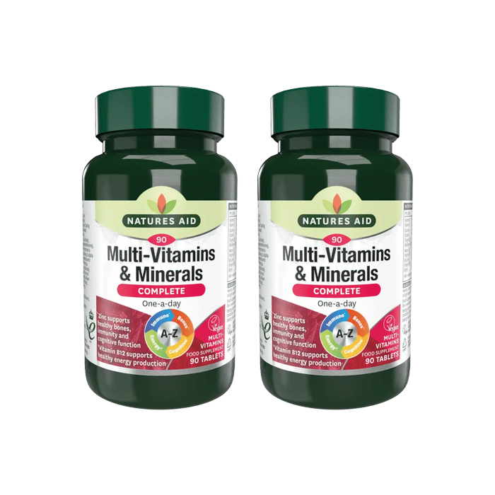Natures Aid Complete Multi-Vit & Minerals 90tabs Twin Pack