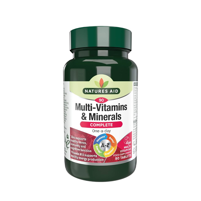 Natures Aid Complete Multi-Vitamin & Minerals 90 Tablets