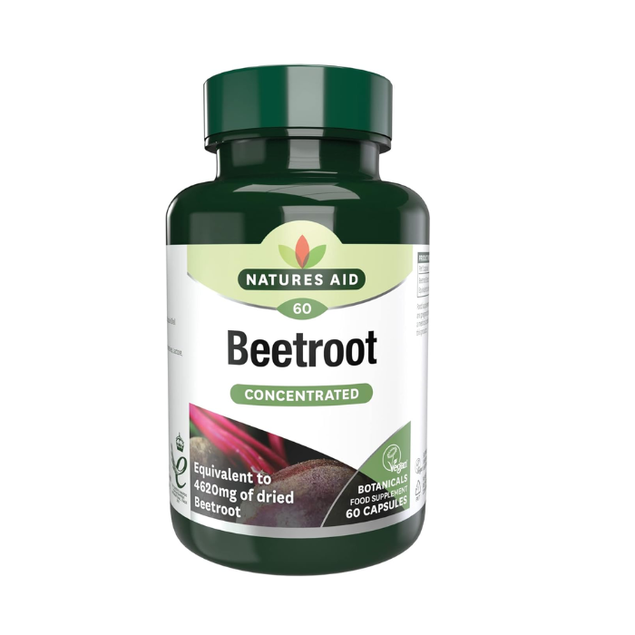 Natures Aid Organic Beetroot Extract 462 mg 60 Vegetable Capsules