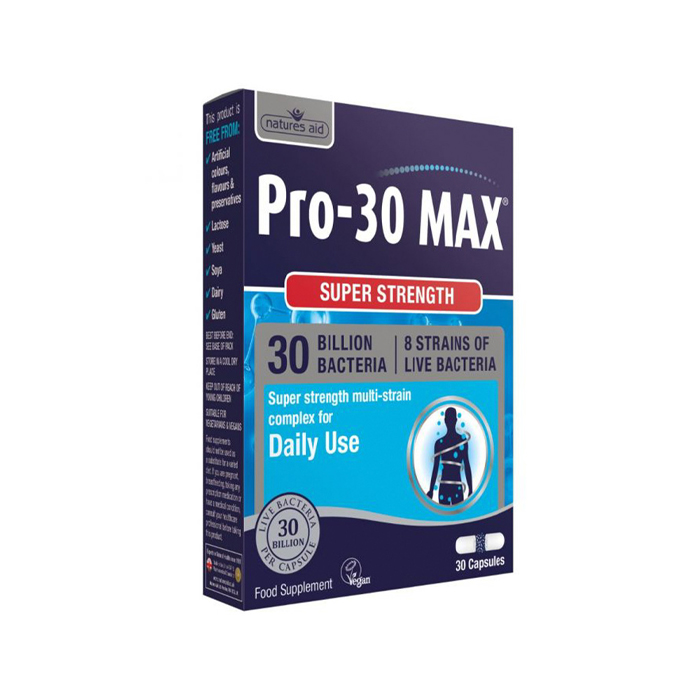Natures Aid Pro-30 Max (30Bilion Daily Probiotic) 30 Capsules