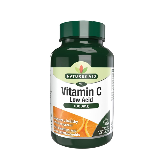 Natures Aid Vitamin C 1000mg Low Acid Tablets 30's
