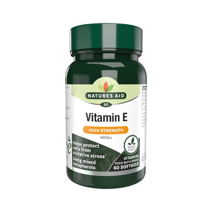 Natures Aid Vitamin E 400IU Natural Form 60 Softgels