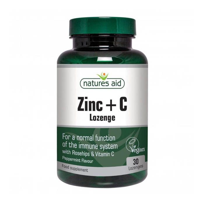 Natures Aid Zinc + Vitamin C Lozenges 30's