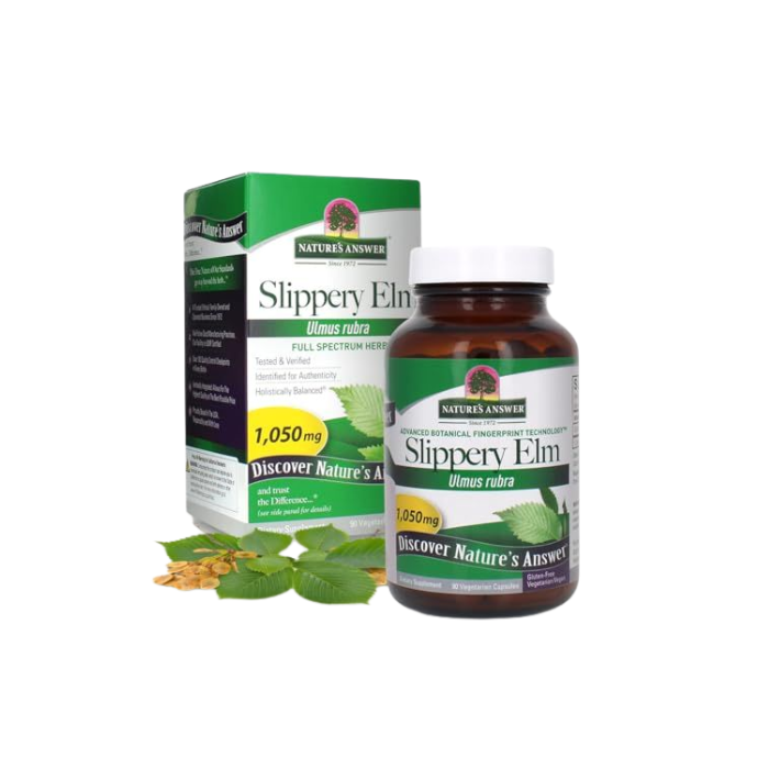 Natures Answer Slippery Elm 1050 mg 90 Vegetarian capsules