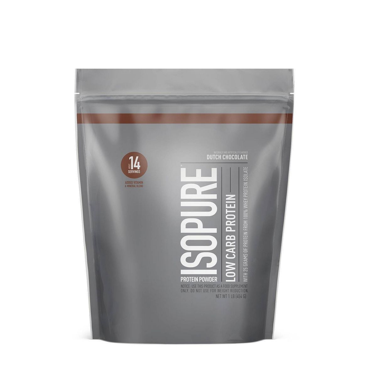 Natures Best Isopure Low Carb Dutch Chocolate 1lb
