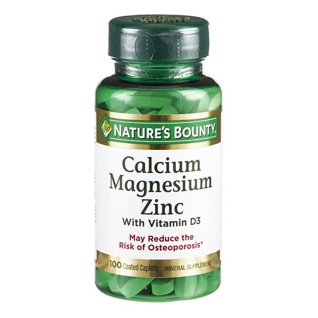 Natures Bounty Calcium Magnesium Zinc Chelated Tablets 100's