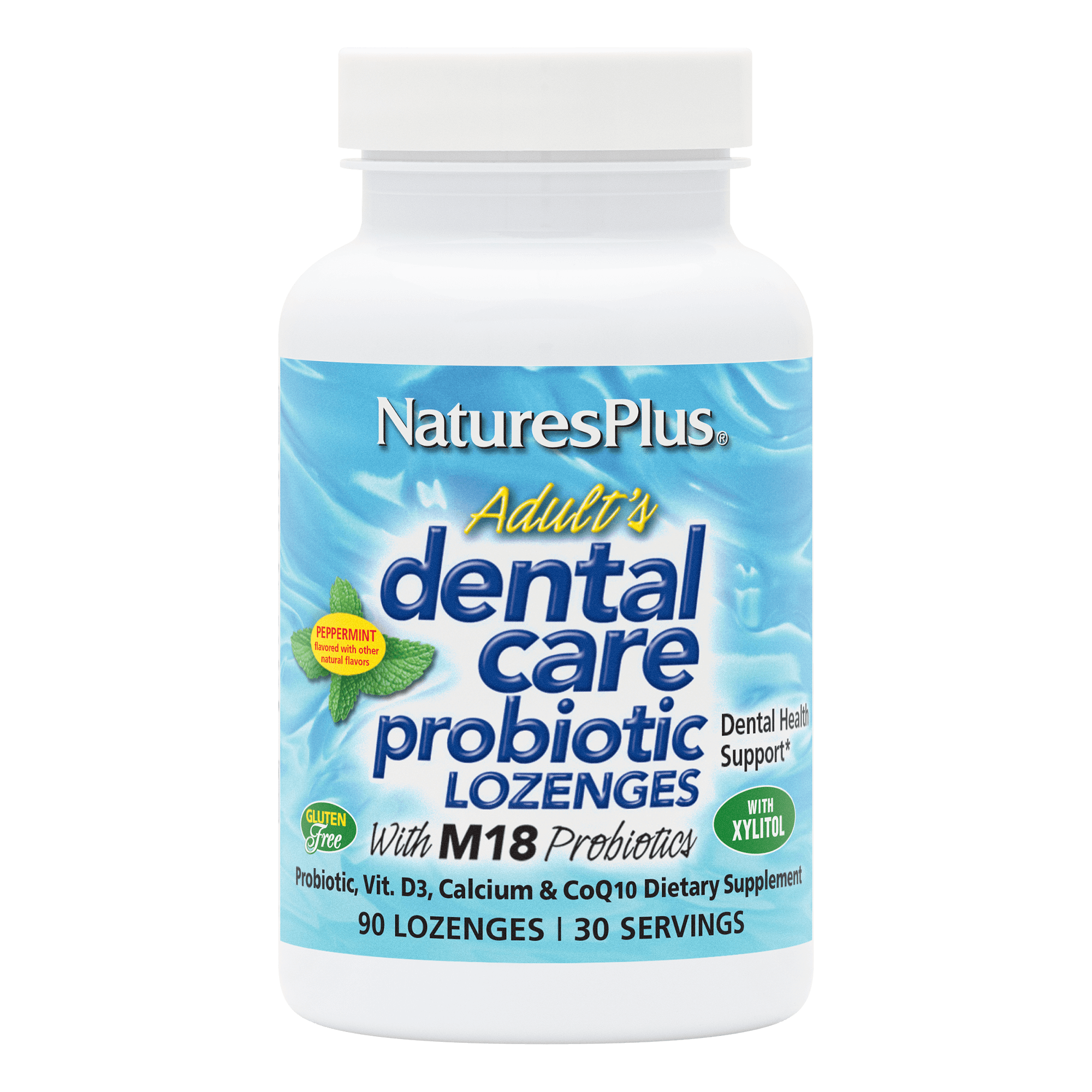 Natures Plus Adults Dental Care Probiotic Lozenges 60's
