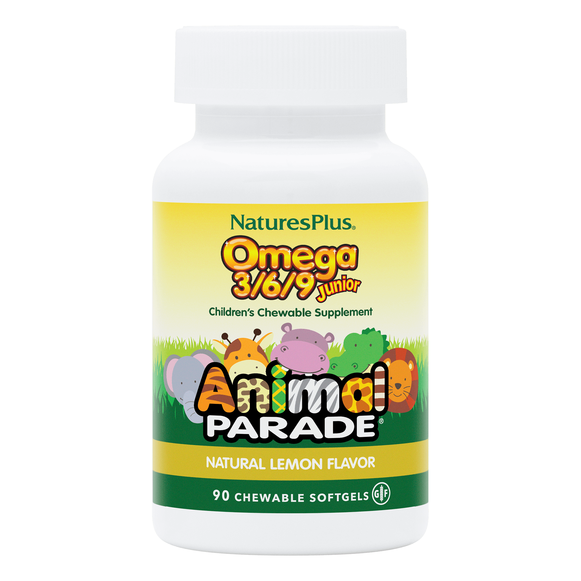 Natures Plus Animal Parade Omega 3 6 9 Junior 90 Softgels