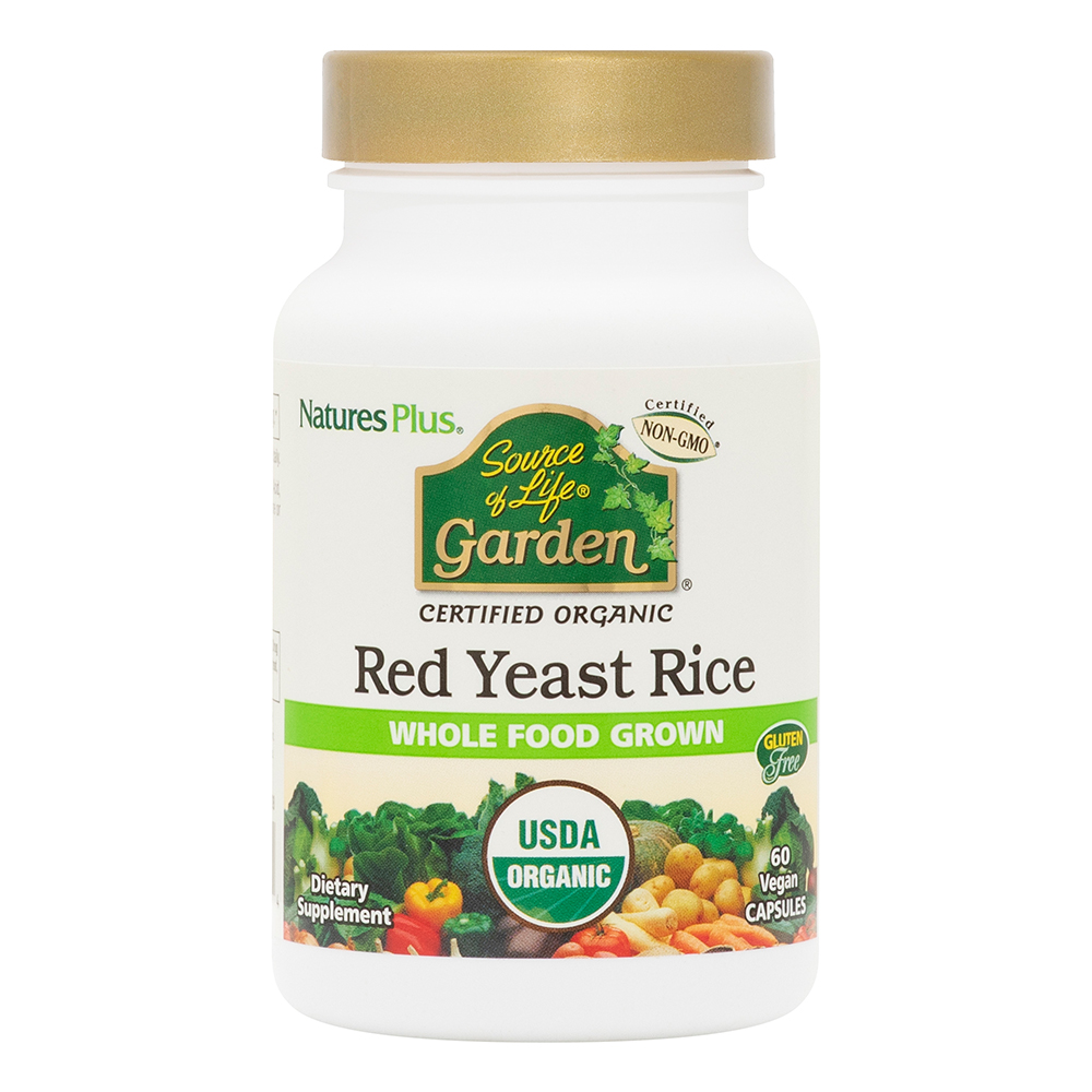 Natures Plus Garden Red Yeast Rice Capsules (Vegan) 60 Capsules