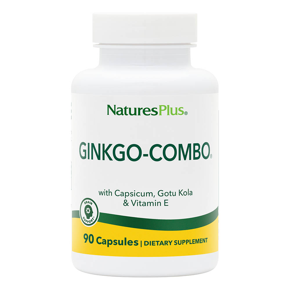 مكمل غذائي Ginkgo Combo عدد 90 كبسولة نباتية   من ناتشرز بلس